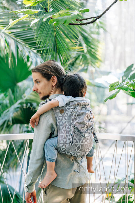 Lenny Lamb - Lenny Buckle Onbuhimo PRO baby carrier PRO TENCEL HEXAFLOWERS MIRROR