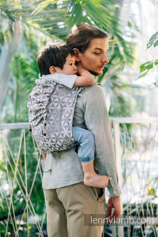 Lenny Lamb - Lenny Buckle Onbuhimo PRO baby carrier PRO TENCEL HEXAFLOWERS MIRROR