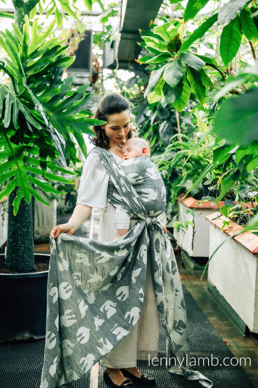 Lenny Lamb - Тъкан слинг-шал BIRDY WHITE NOISE M B