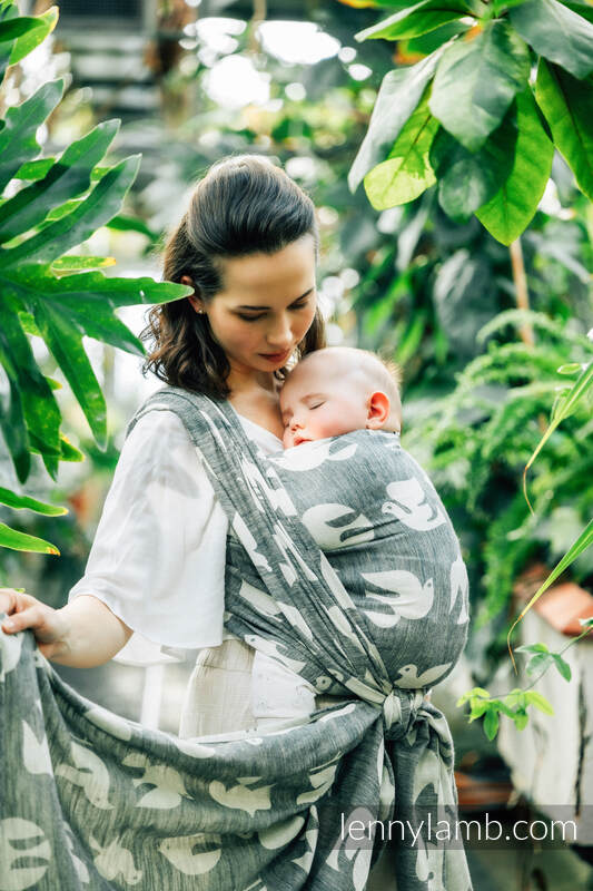 Lenny Lamb - Тъкан слинг-шал BIRDY WHITE NOISE M B