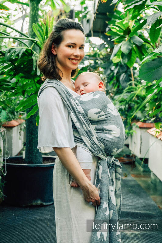 Lenny Lamb - Тъкан слинг-шал BIRDY WHITE NOISE M B