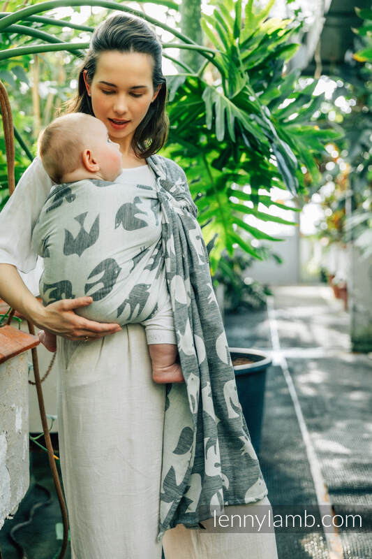 Lenny Lamb - Ring Sling BIRDY WHITE NOISE B