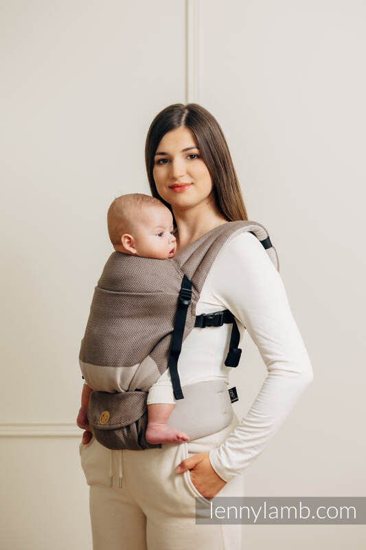 Lenny Lamb - My First Baby Carrier - LennyLight LITTLE HERRINGBONE BABY CAFFE LATTE Lenny Lamb - My First Baby Carrier - LennyLight LITTLE HERRINGBONE BABY CAFFE LATTE