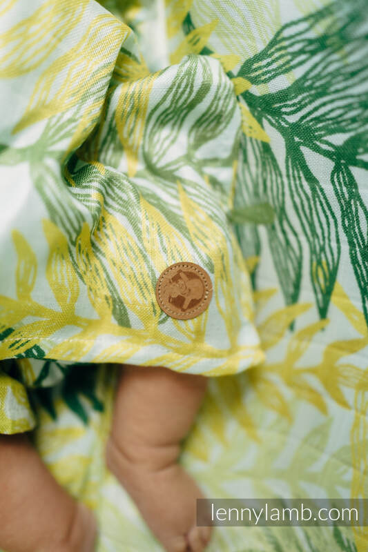 Lenny Lamb - Muslin Square - RAINFOREST - LIME RAINFOREST LIME