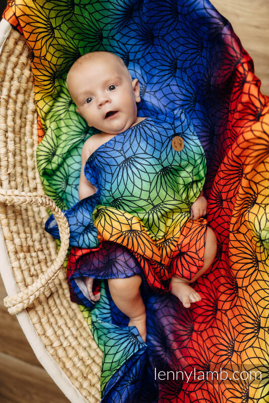 Lenny Lamb - Swaddle Blanket - RAINBOW LOTUS (grade B) RAINBOW LOTUS B