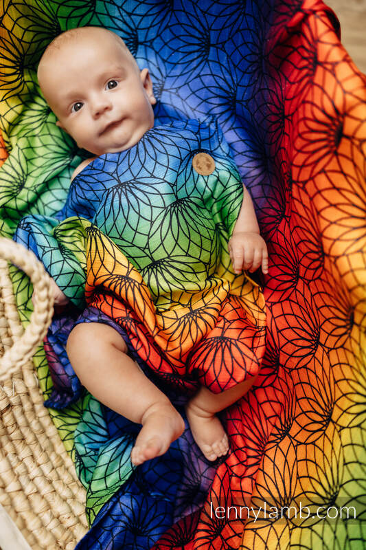 Lenny Lamb - Swaddle Blanket - RAINBOW LOTUS (grade B) RAINBOW LOTUS B
