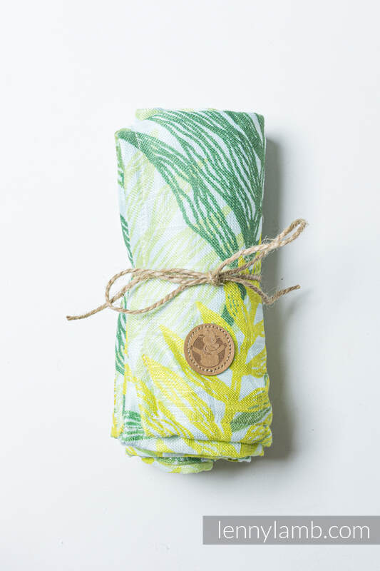 Lenny Lamb - Swaddle Blanket - RAINFOREST - LIME RAINFOREST LIME