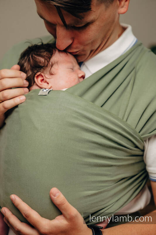 Lenny Lamb - Stretchy/Elastic Baby Sling - Sage - standard size 5.0 m 