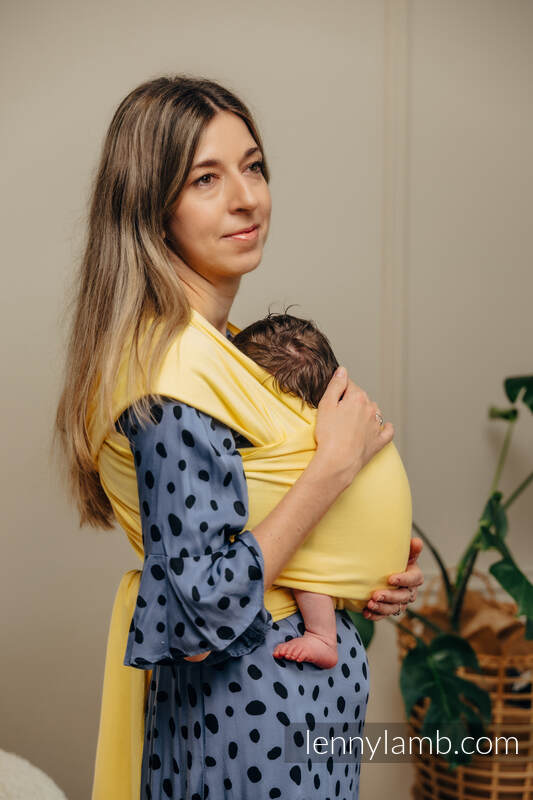 Lenny Lamb - Stretchy/Elastic Baby Sling - Sunbeam - standard size 5.0 m 