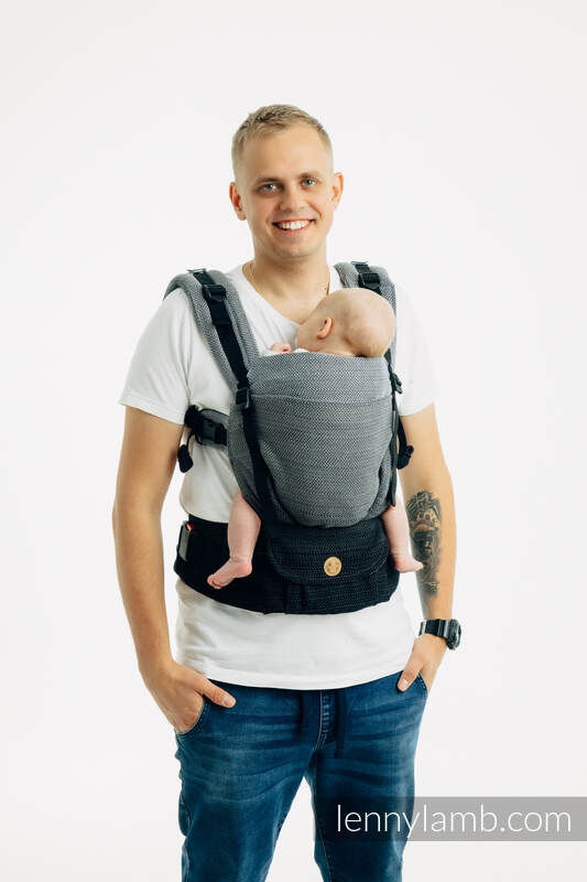 Lenny Lamb - LennyUpGrade PRO Carrier PRO LITTLE HERRINGBONE OMBRE GREY