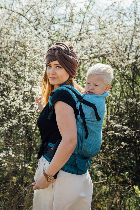 Lenny Lamb - LennyPreschool Carrier LITTLE HERRINGBONE OMBRE BEBOP