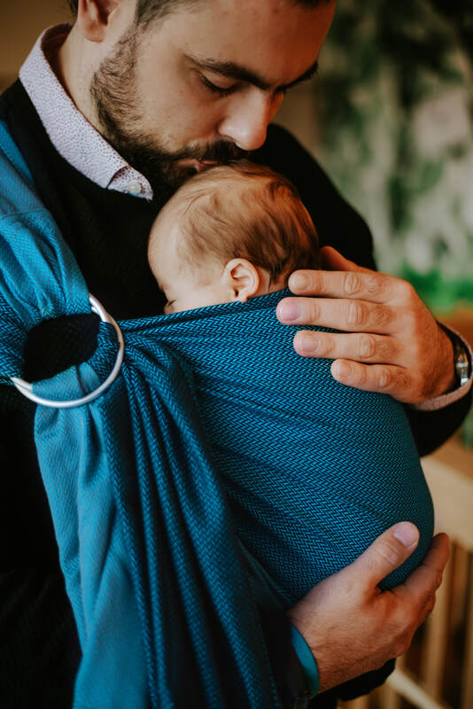 Lenny Lamb - Ring Sling LITTLE HERRINGBONE FADO B