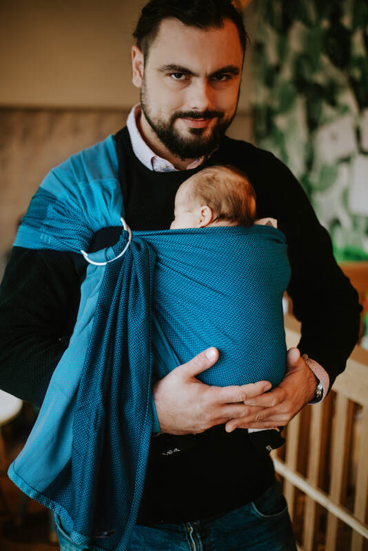 Lenny Lamb - Ring Sling LITTLE HERRINGBONE FADO B