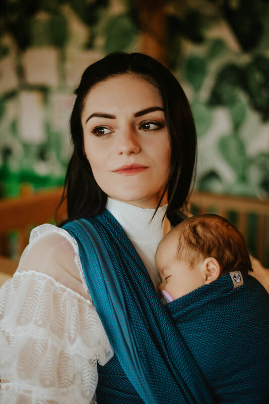 Lenny Lamb - Тъкан слинг-шал LITTLE HERRINGBONE FADO M