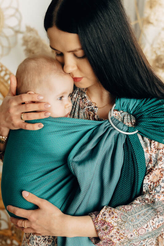 Lenny Lamb - Ring Sling LITTLE HERRINGBONE SALSA