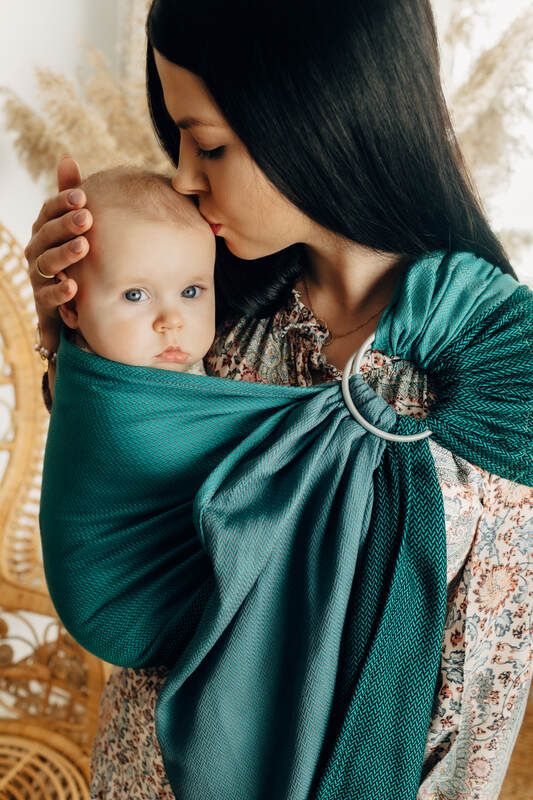 Lenny Lamb - Ring Sling LITTLE HERRINGBONE SALSA
