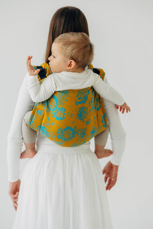Lenny Lamb - Lenny Buckle Onbuhimo PRO baby carrier PRO RETRO N ROSES ROSARIUM