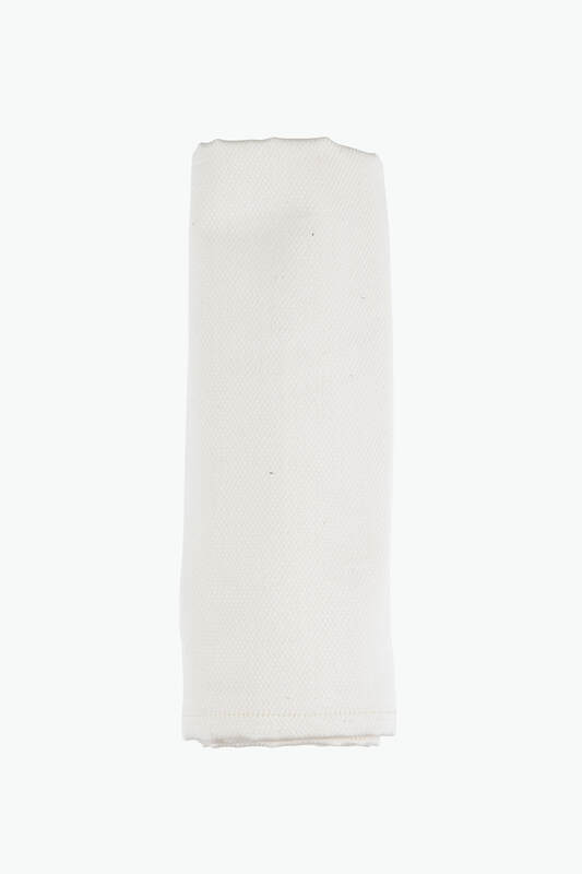 Lenny Lamb - Woven Blanket (100% cotton) - CREAM CREAM