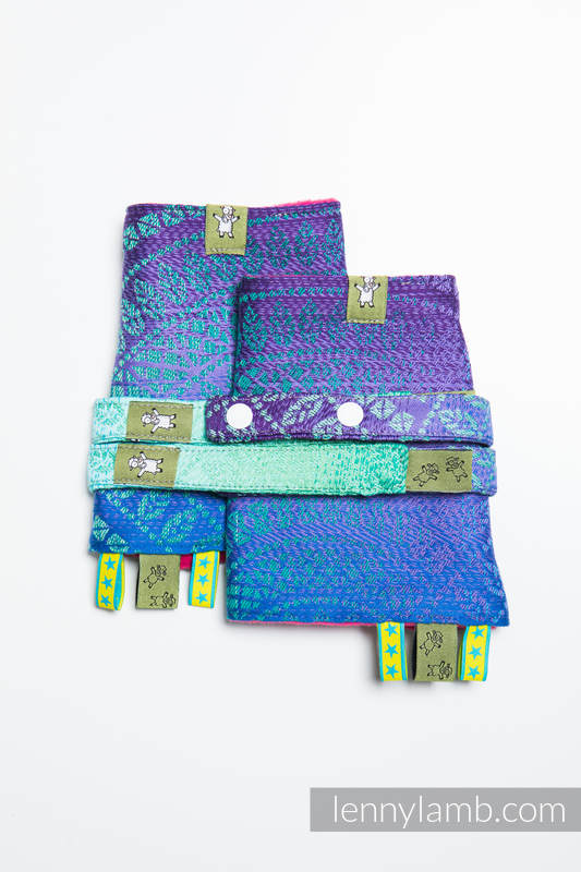 Lenny Lamb - Drool Pads & Reach Straps Set PEACOCK S TAIL FANTASY Lenny Lamb - Drool Pads & Reach Straps Set PEACOCK S TAIL FANTASY