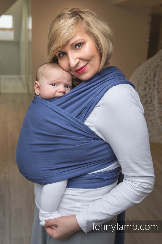 Lenny Lamb - Stretchy/Elastic Baby Wrap - Lapis Lazuli - standard size 5.0 m Lenny Lamb - Stretchy/Elastic Baby Wrap - Lapis Lazuli - standard size 5.0 m