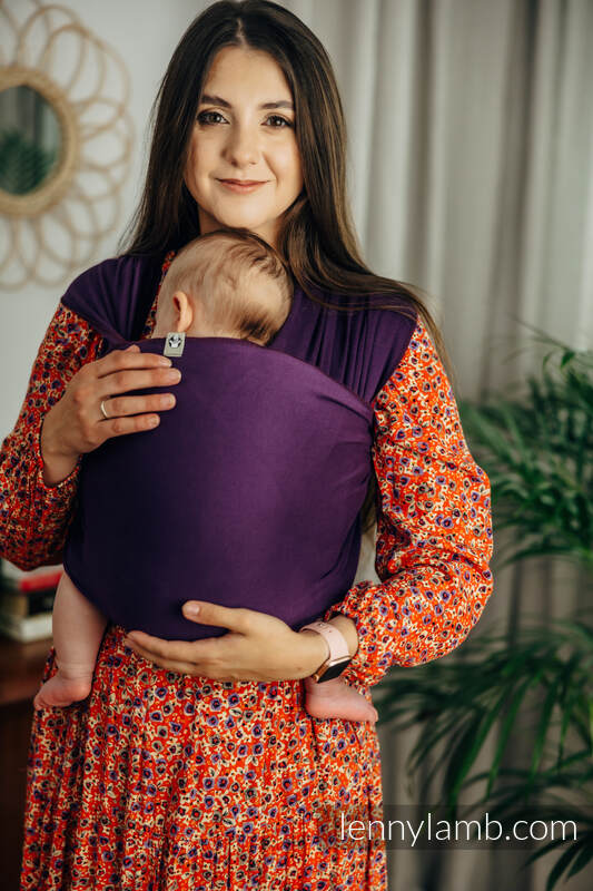 Lenny Lamb - Stretchy/Elastic Baby Sling - Sugilite - standard size 5.0 m (grade B) B