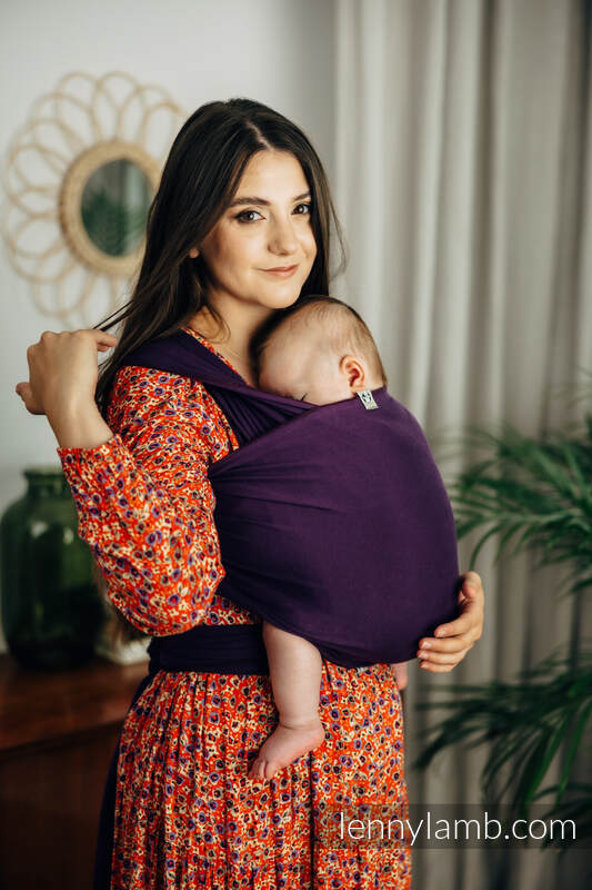 Lenny Lamb - Stretchy/Elastic Baby Sling - Sugilite - standard size 5.0 m (grade B) B