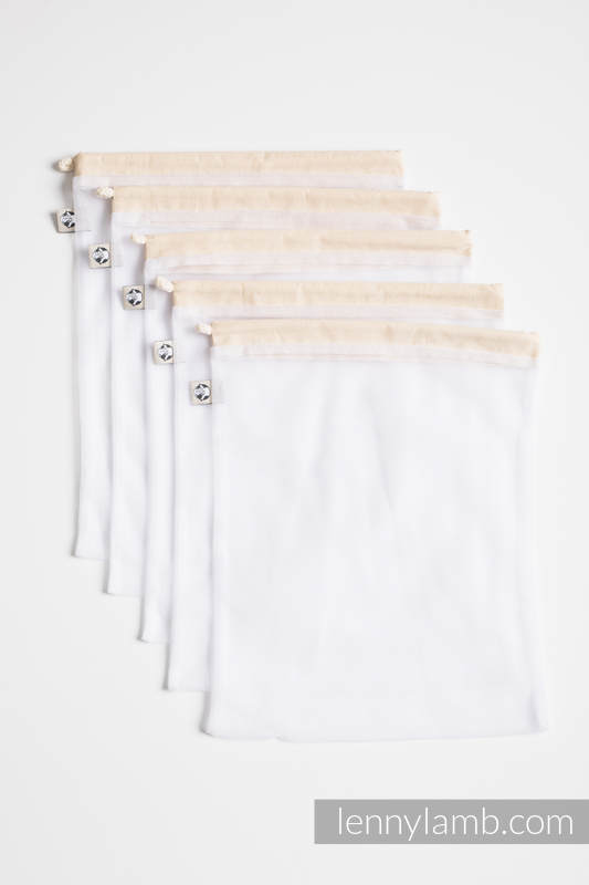 Lenny Lamb - Set of Five Mesh Sacks - size M (35x28cm) M Lenny Lamb - Set of Five Mesh Sacks - size M (35x28cm) M