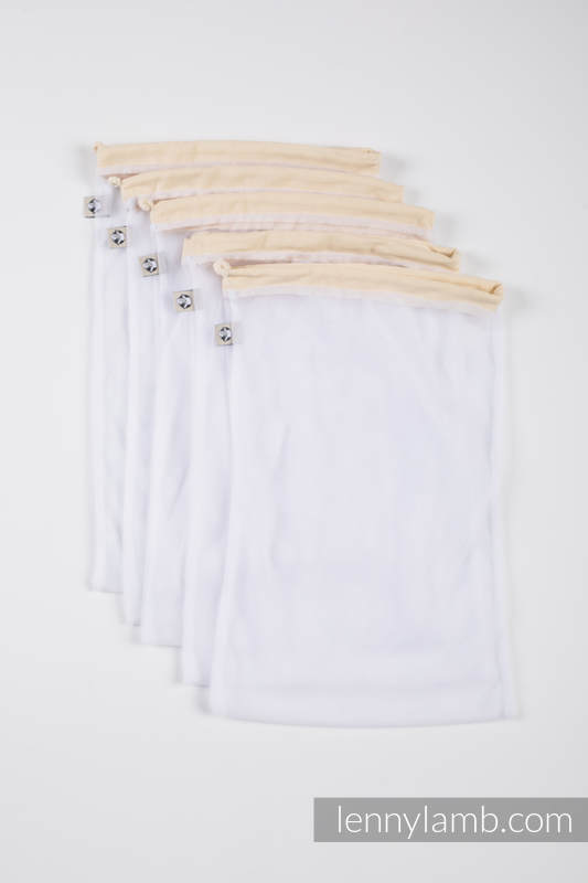 Lenny Lamb - Set of Five Mesh Sacks - size L (45x28cm) L Lenny Lamb - Set of Five Mesh Sacks - size L (45x28cm) L