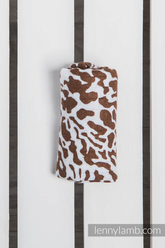 Lenny Lamb - Muslin Square - CHEETAH BROWN & WHITE CHEETAH BROWN WHITE