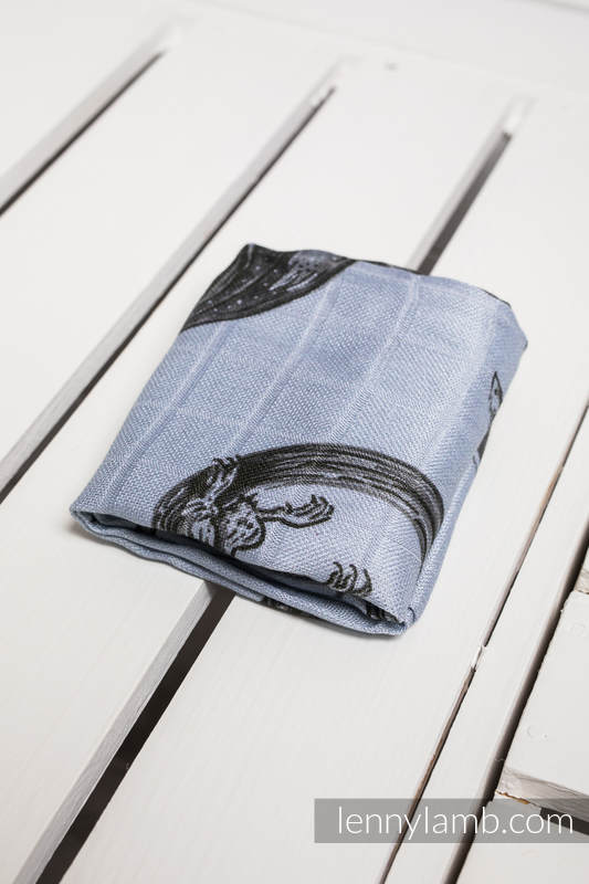 Lenny Lamb - Muslin Square - DRAGON BLACK & GREY (grade B) DRAGON BLACK GREY B Lenny Lamb - Muslin Square - DRAGON BLACK & GREY (grade B) DRAGON BLACK GREY B