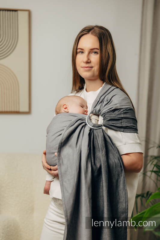 Lenny Lamb - My First Ring Sling - HOWLITE - 100% Cotton - Broken Twill Weave -  with gathered shoulder - standard 1.8m HOWLITE