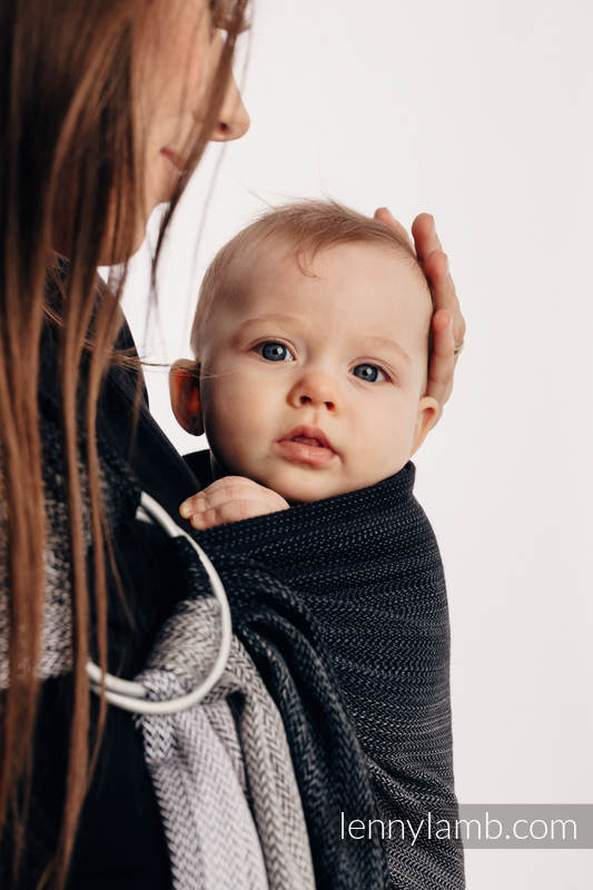 Lenny Lamb - Ring Sling LITTLE HERRINGBONE OBMRE GREY