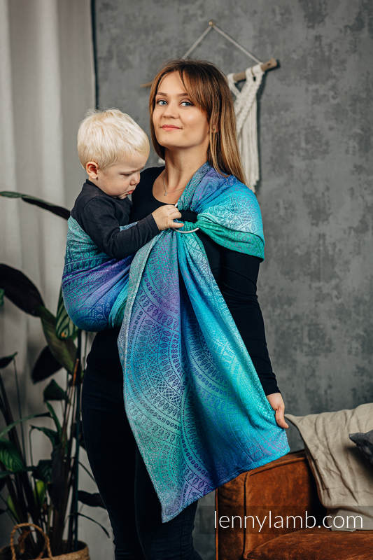 Lenny Lamb - Ring Sling PEACOCK S TAIL FANTASY