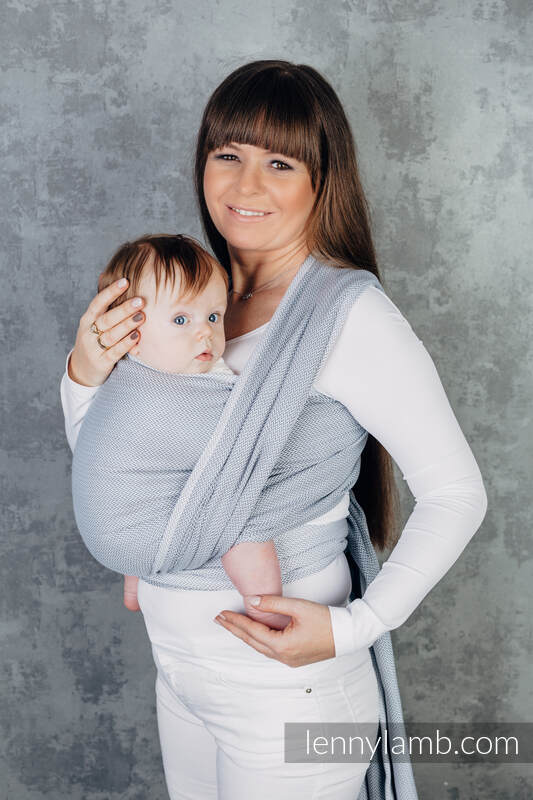 Lenny Lamb - Тъкан слинг LITTLE HERRINGBONE GREY L B